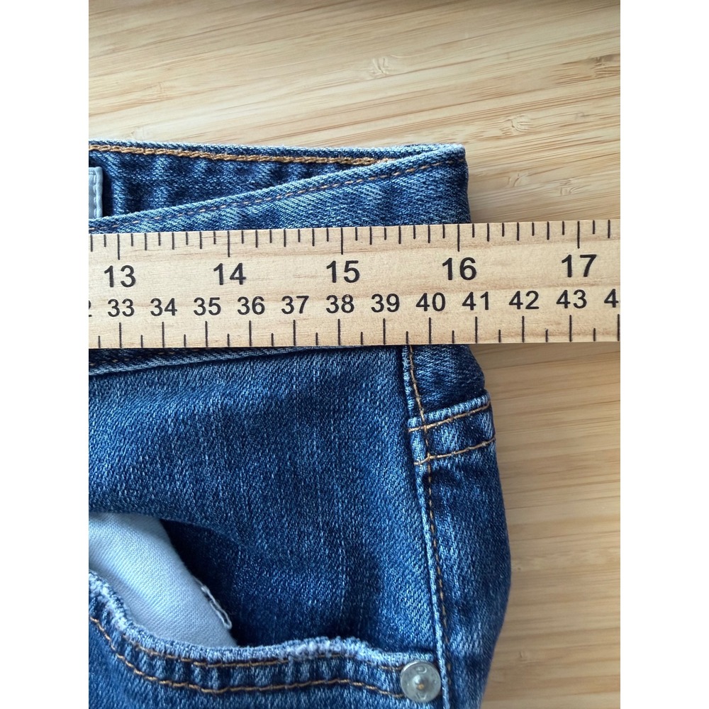 AG Adriano Goldschmied The Ex-Boyfriend Slim Distressed Womens 28R Blue - Picture 7 of 9